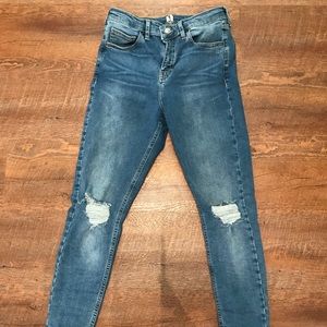 Top Shop High Rise Skinny Jeans Size 28